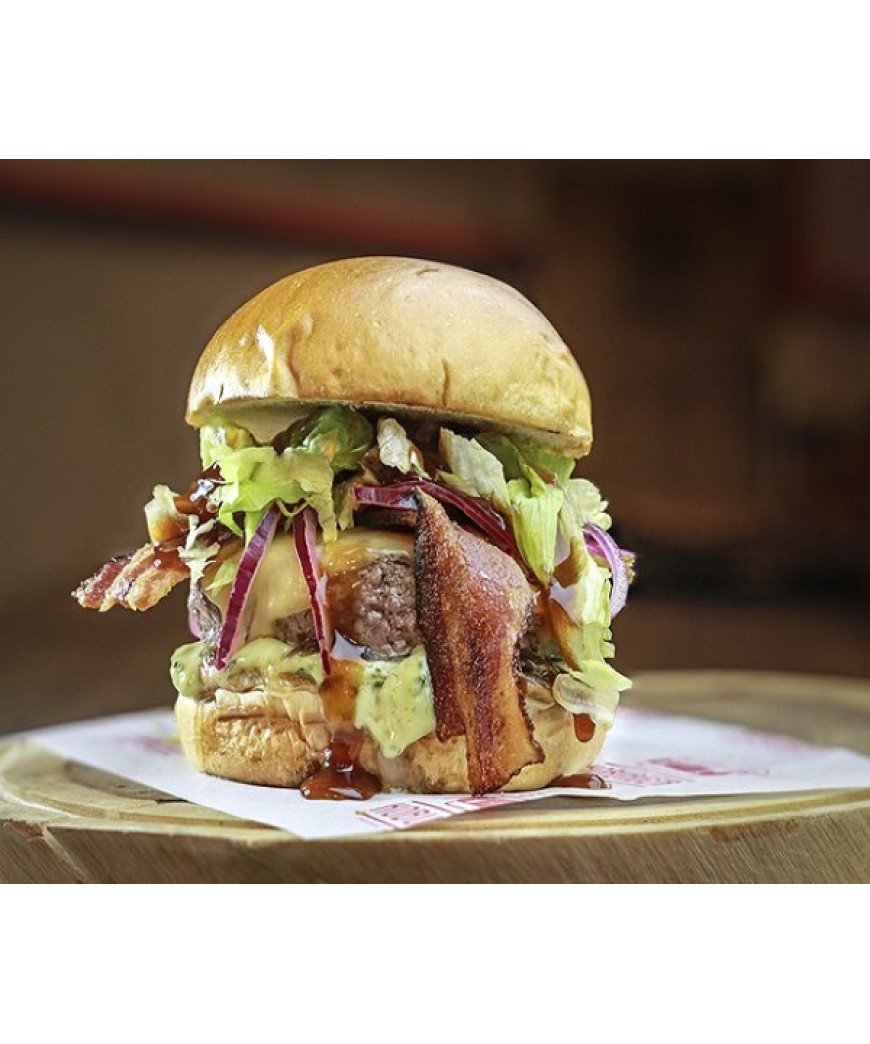 Hamb&uacute;rguer  Bacon ao Quadrado
