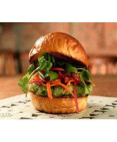 Vegano Hambúrguer de Abobrinha e Folhas Vegano Hambúrguer de Abobrinha e Folhas